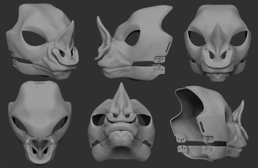 Spear-nosed bat - Head base