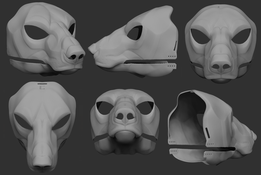 Polar bear - Head base