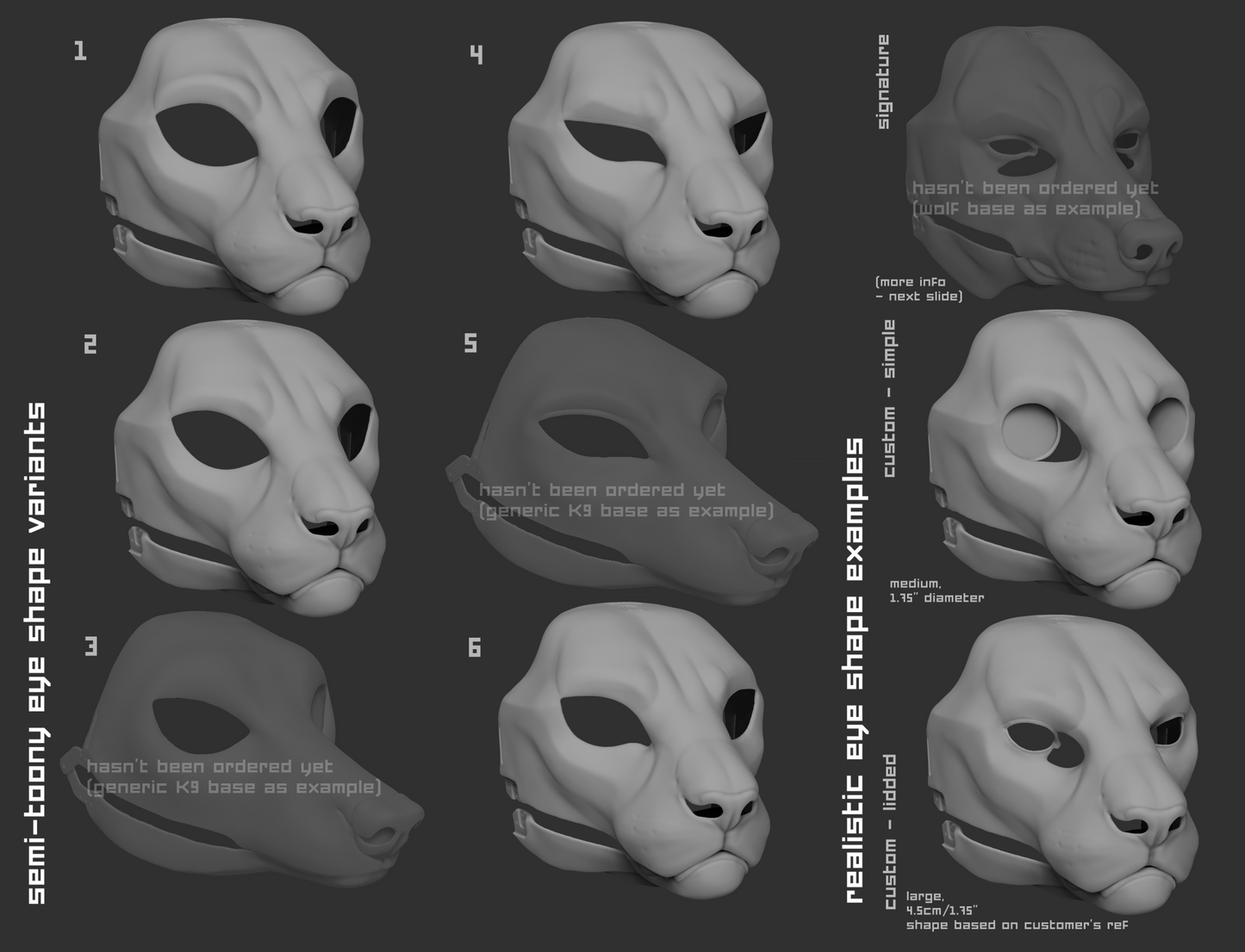 Tiger/Big cat no. 1 - Head base