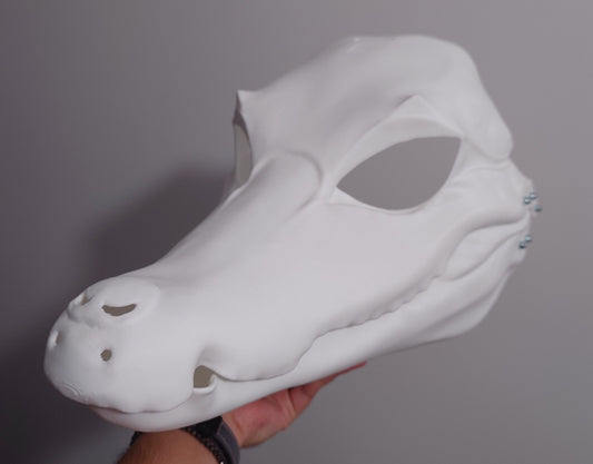 AVAILABLE - Ready-to-ship medium caiman head base, variant 3