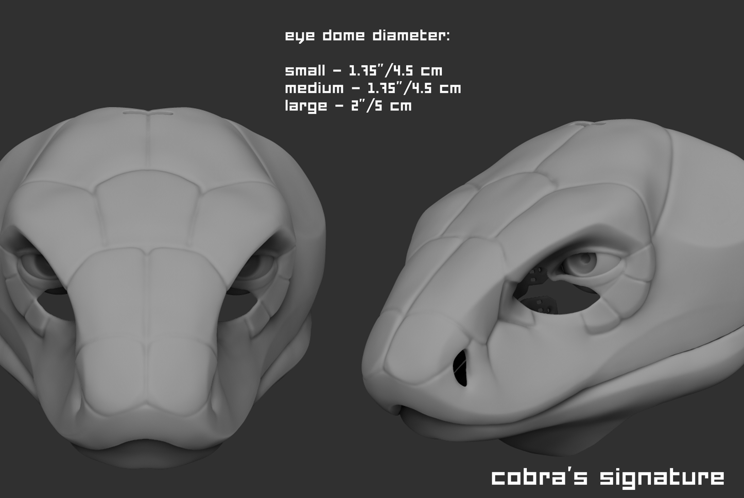 Cobra/Snake no. 1 - Head base