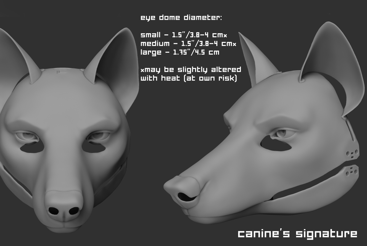 Generic simplified canine - Head base
