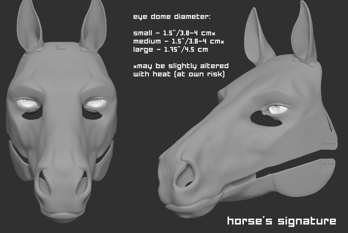 Horse/Equine - Head base