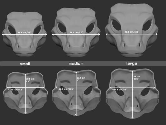 Asian water monitor/Lizard no. 1 - Head base