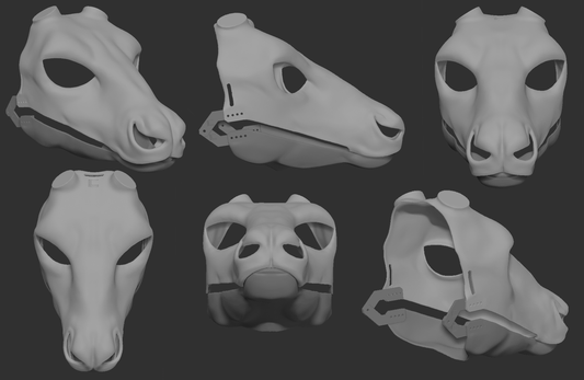 Caribou/Reindeer - Head base