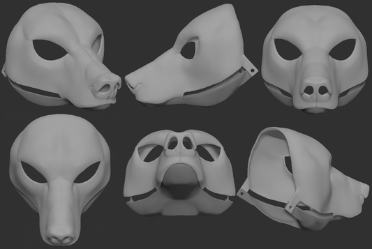 Brown/grizzly bear - Head base