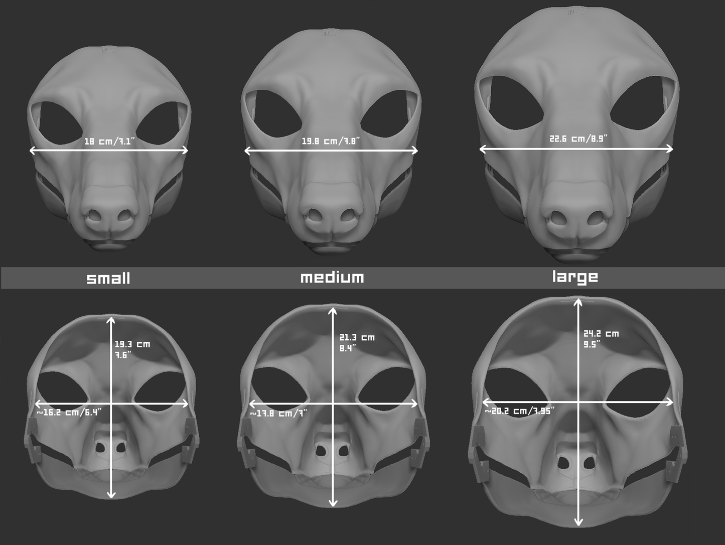 Borzoi/Domestic dog no. 1 - Head base