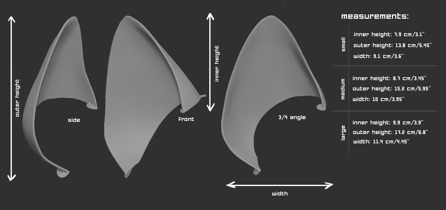 Generic simplified canine - TPU ears