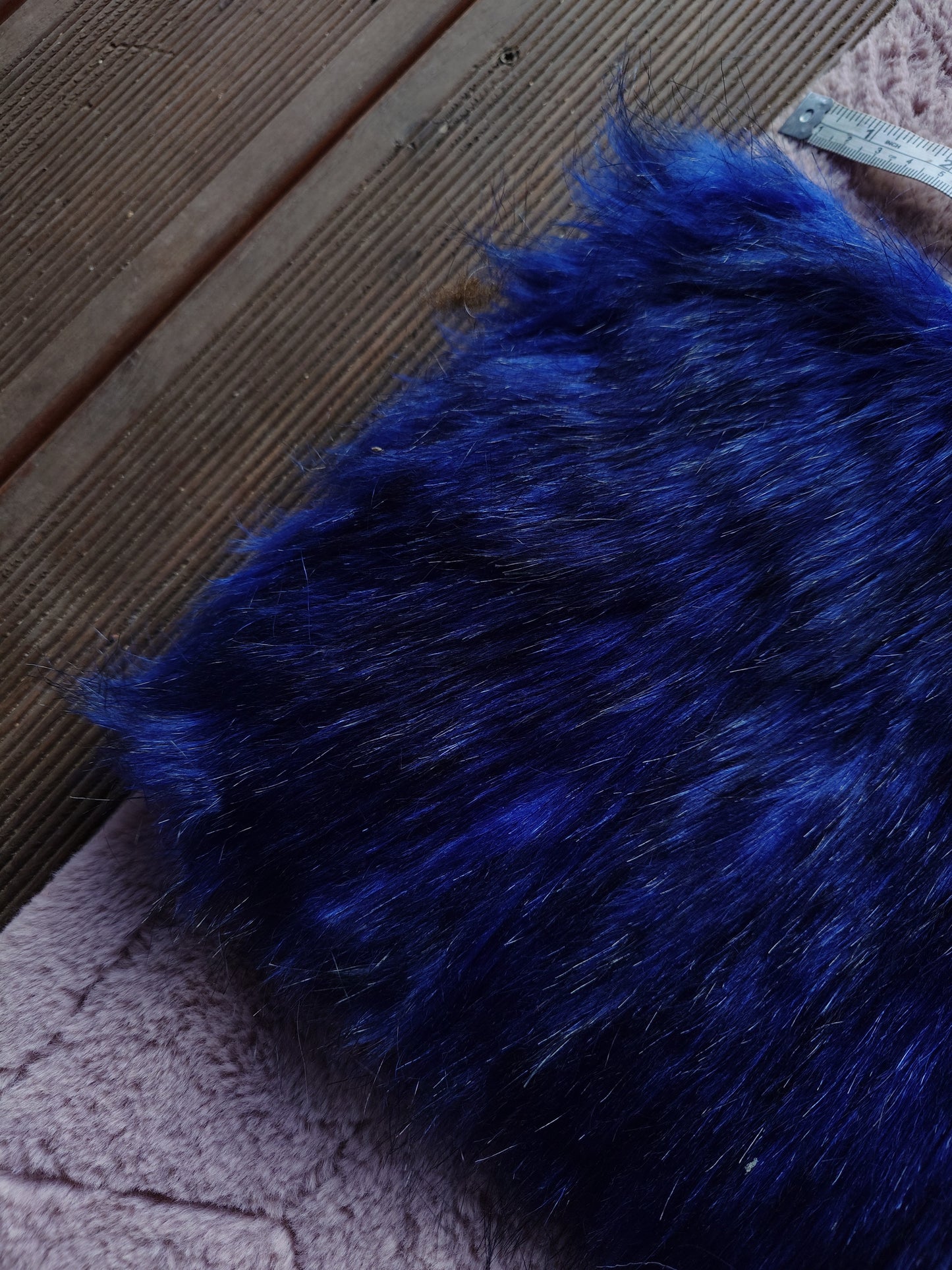 SOLD - Black tipped navy blue