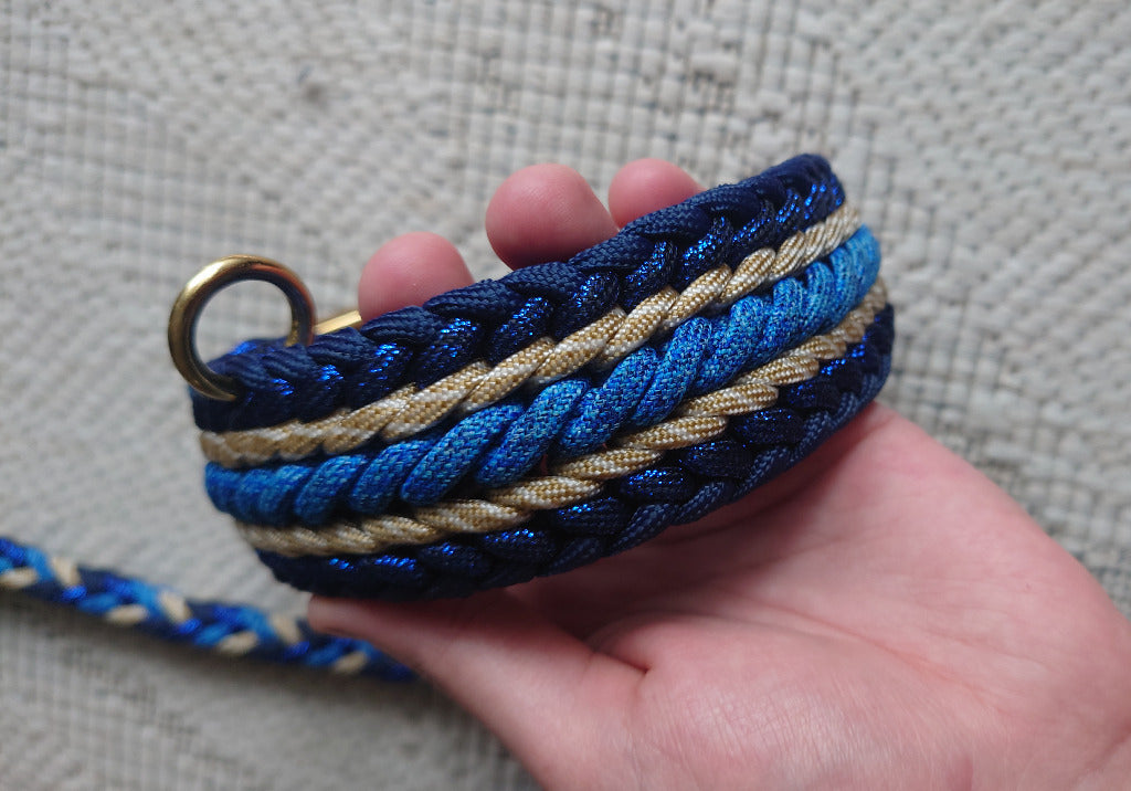 Handmade paracord collar + leash set for medium dogs