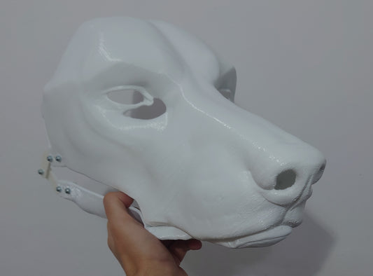 Discounted medium doberman head base, signature