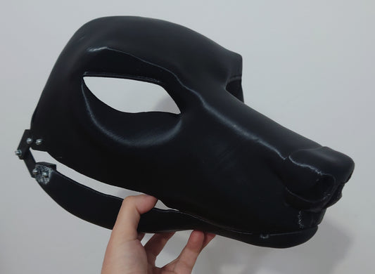 Discounted medium canine head base, variant 4, snaggle teeth