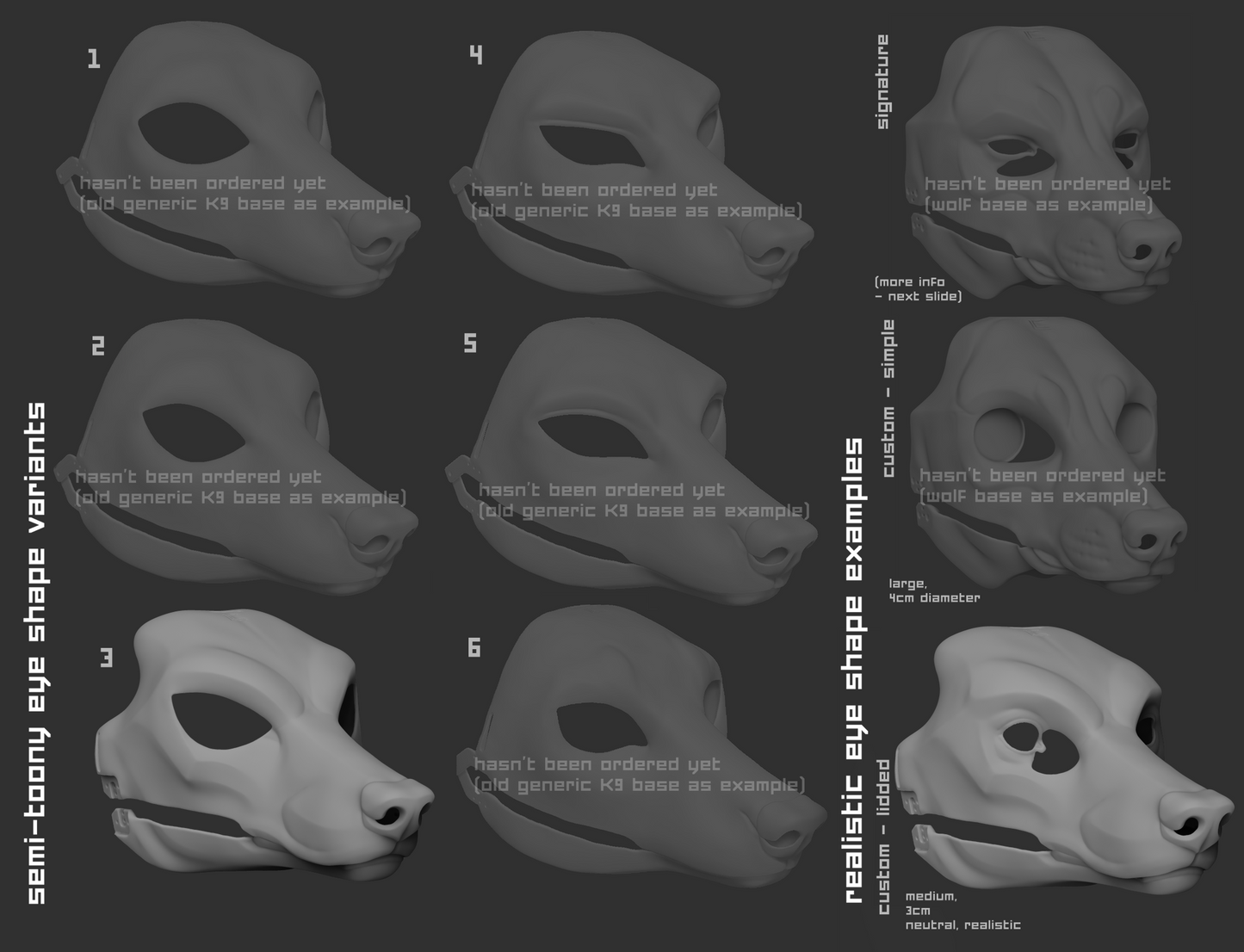 Generic simplified canine - Head base