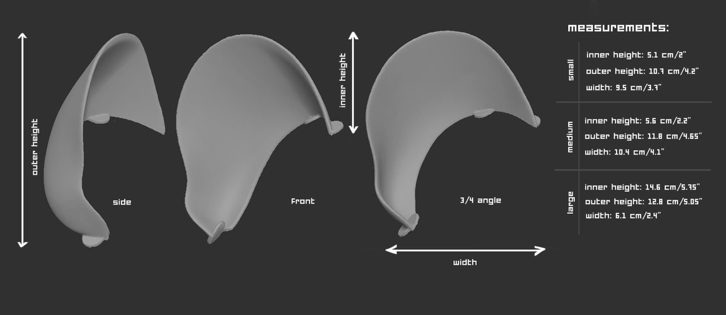 Lion/Big cat no. 2 - TPU ears