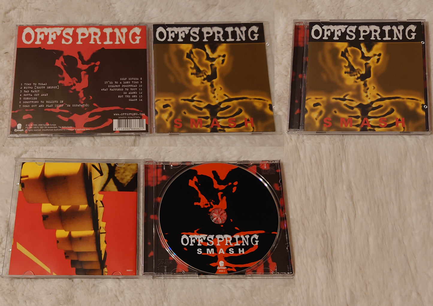 CD albums #2 - Korn, Linkin Park, Metallica, The Offspring, Panic at the Disco, Queens of the Stone Age