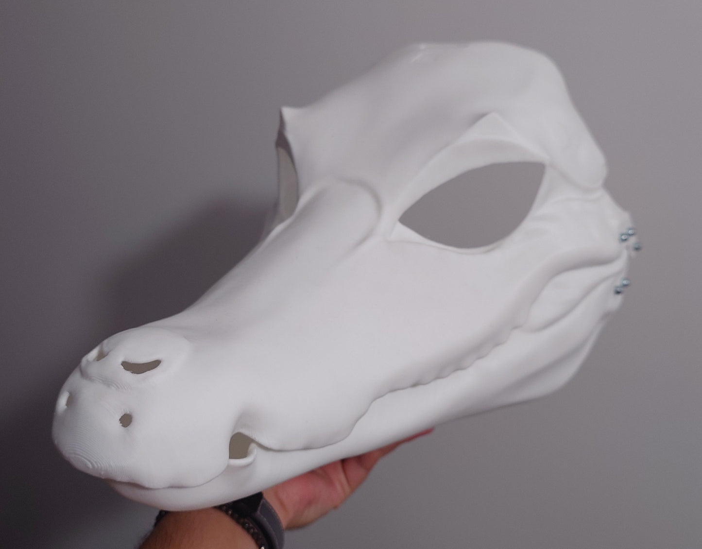 AVAILABLE - Ready-to-ship medium caiman head base, variant 3