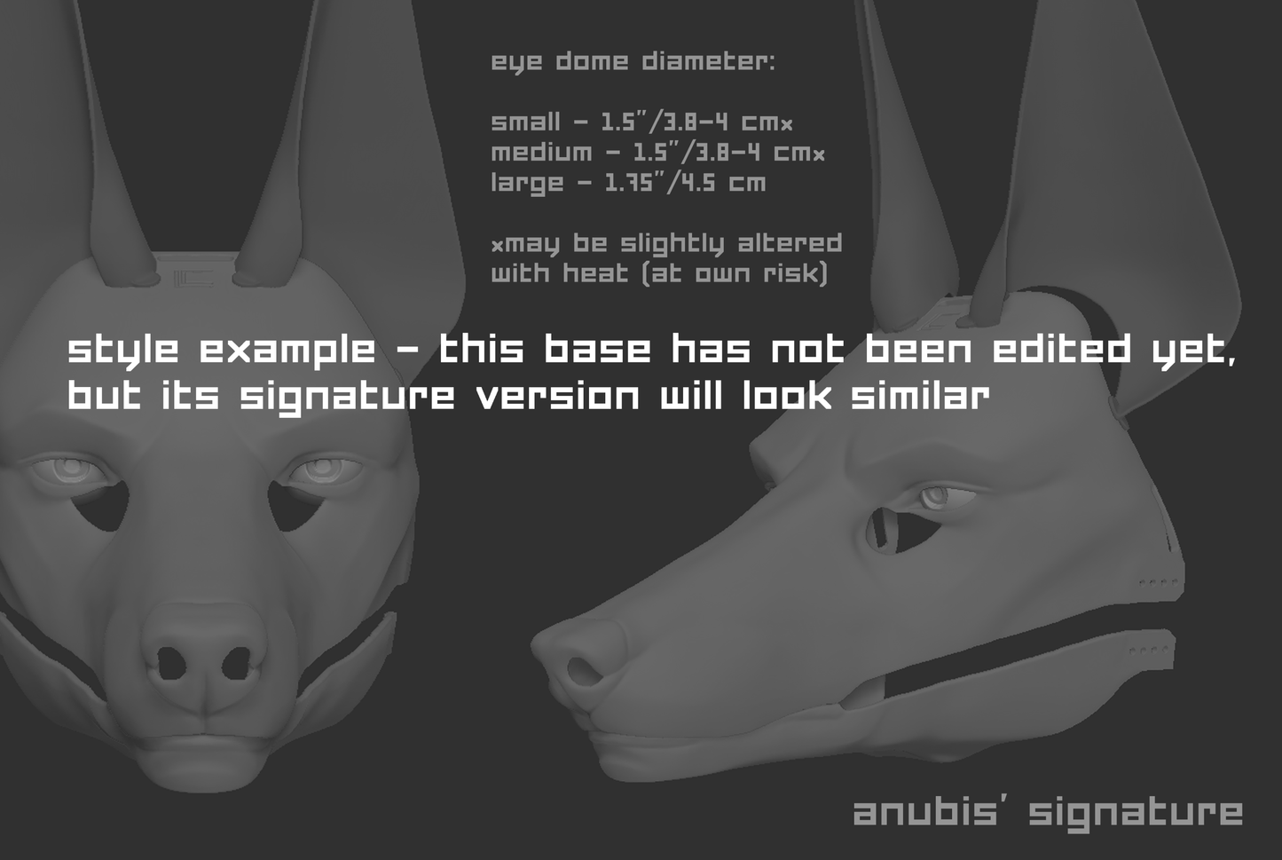 Generic simplified canine - Head base