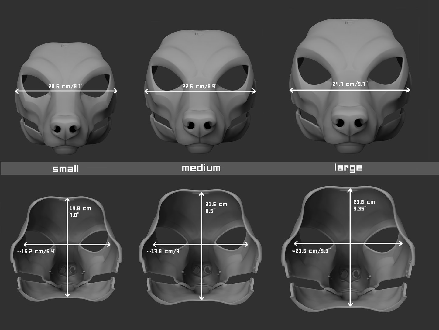 Generic simplified canine - Head base