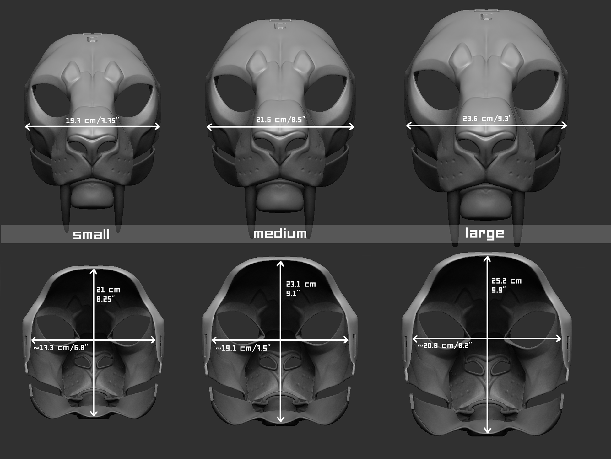 Smilodon/Sabertooth cat or tiger - Head base – Ligris Cybernetics