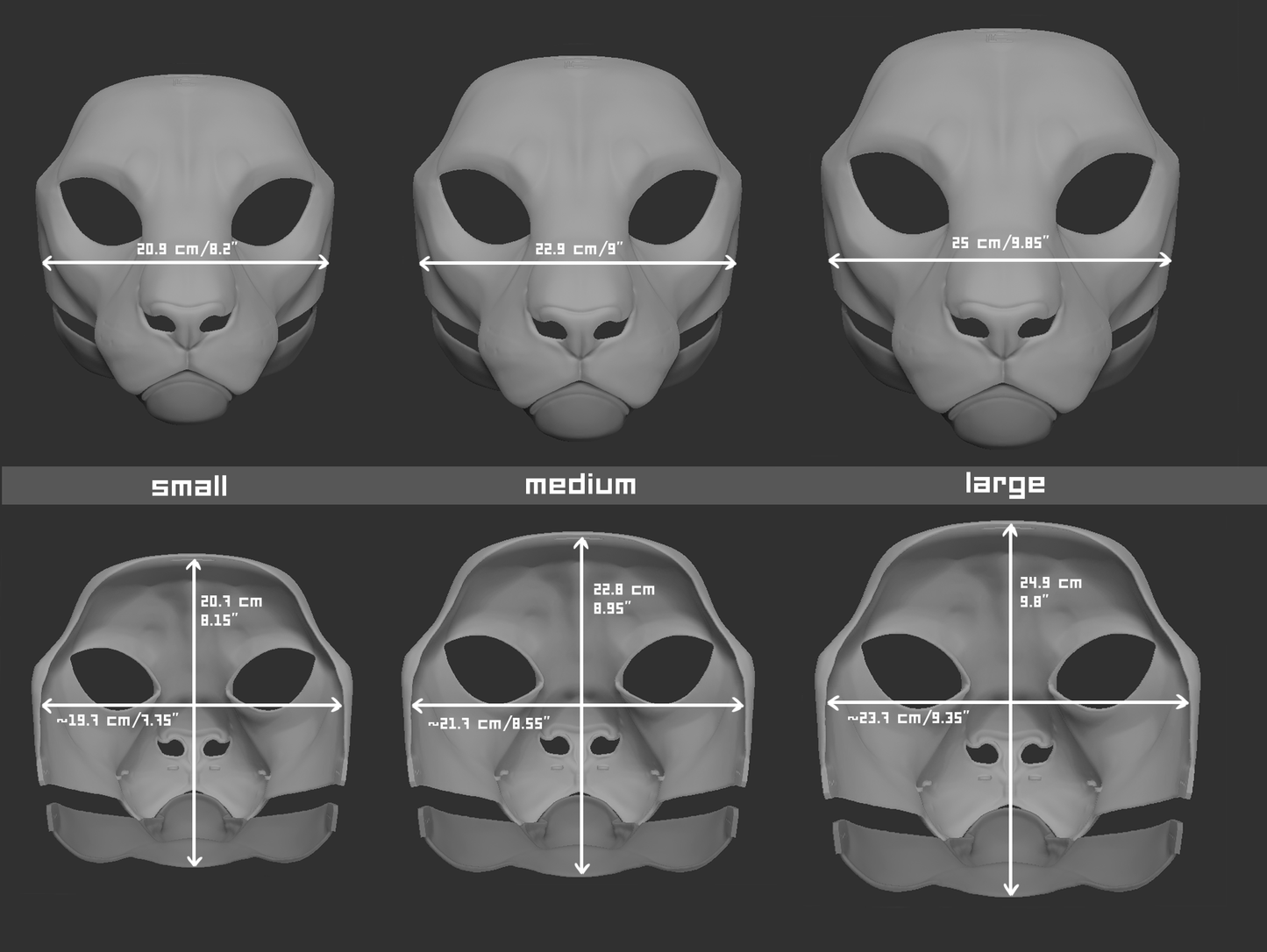 Tiger/Big cat no. 1 - Head base