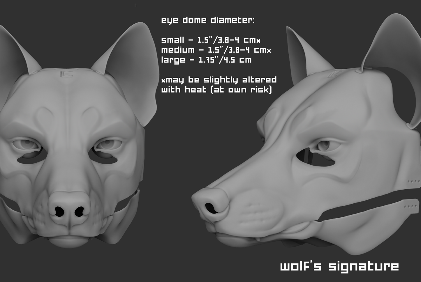 Wolf/Canine no. 1 - Head base