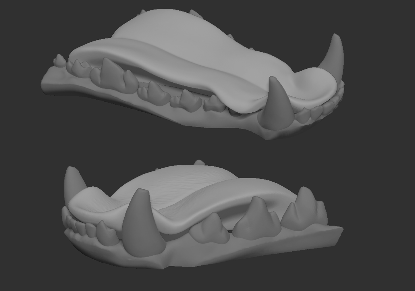 Plastic 3D printed tongue (various species)