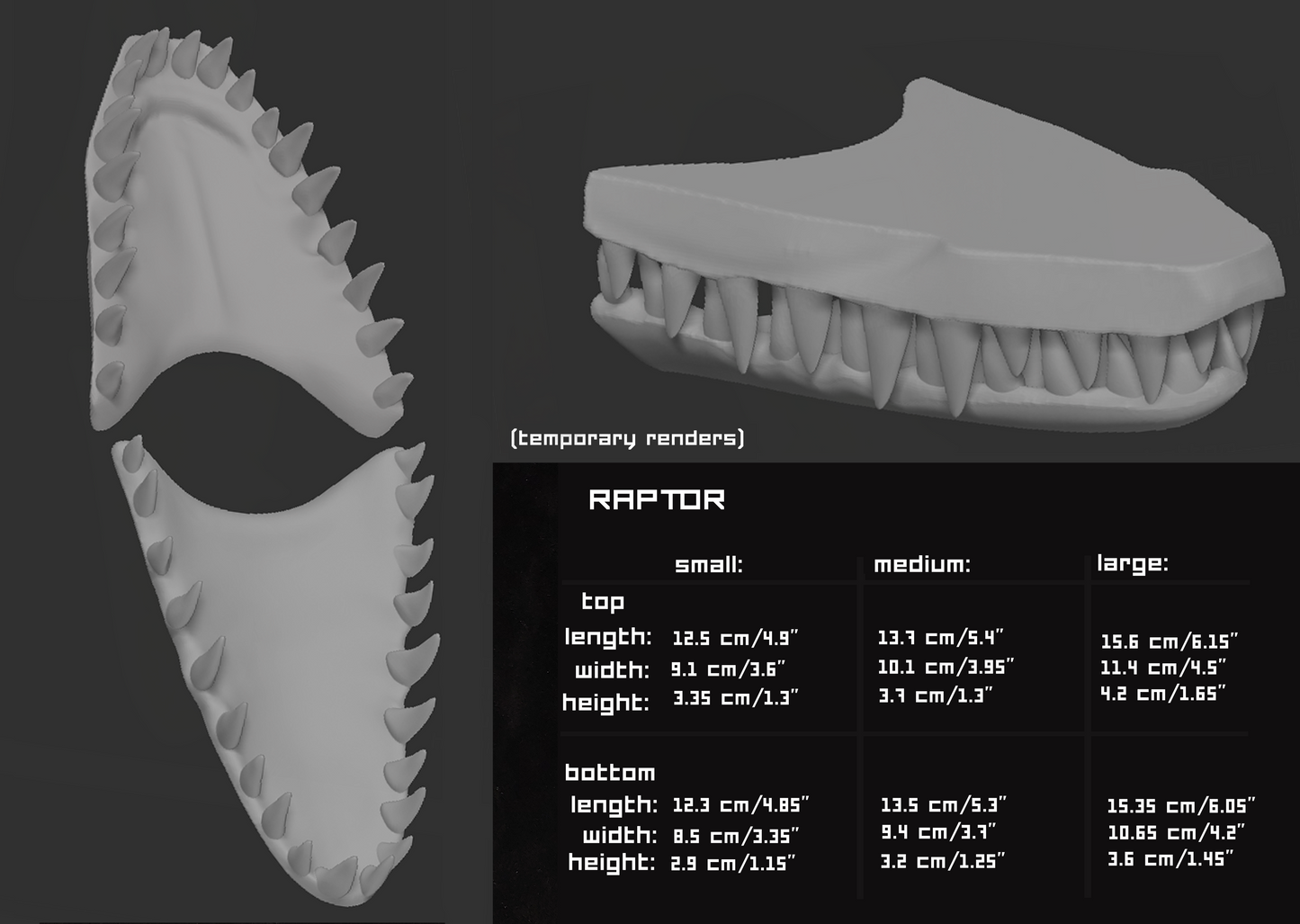 Raptor/Dromaeosaurus - Jawset