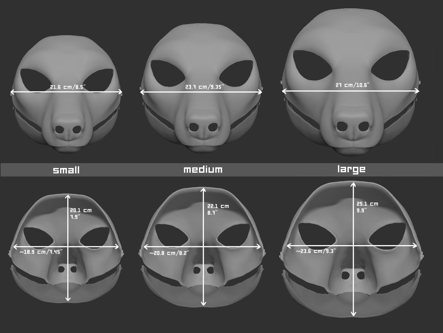 Generic simplified canine - Head base