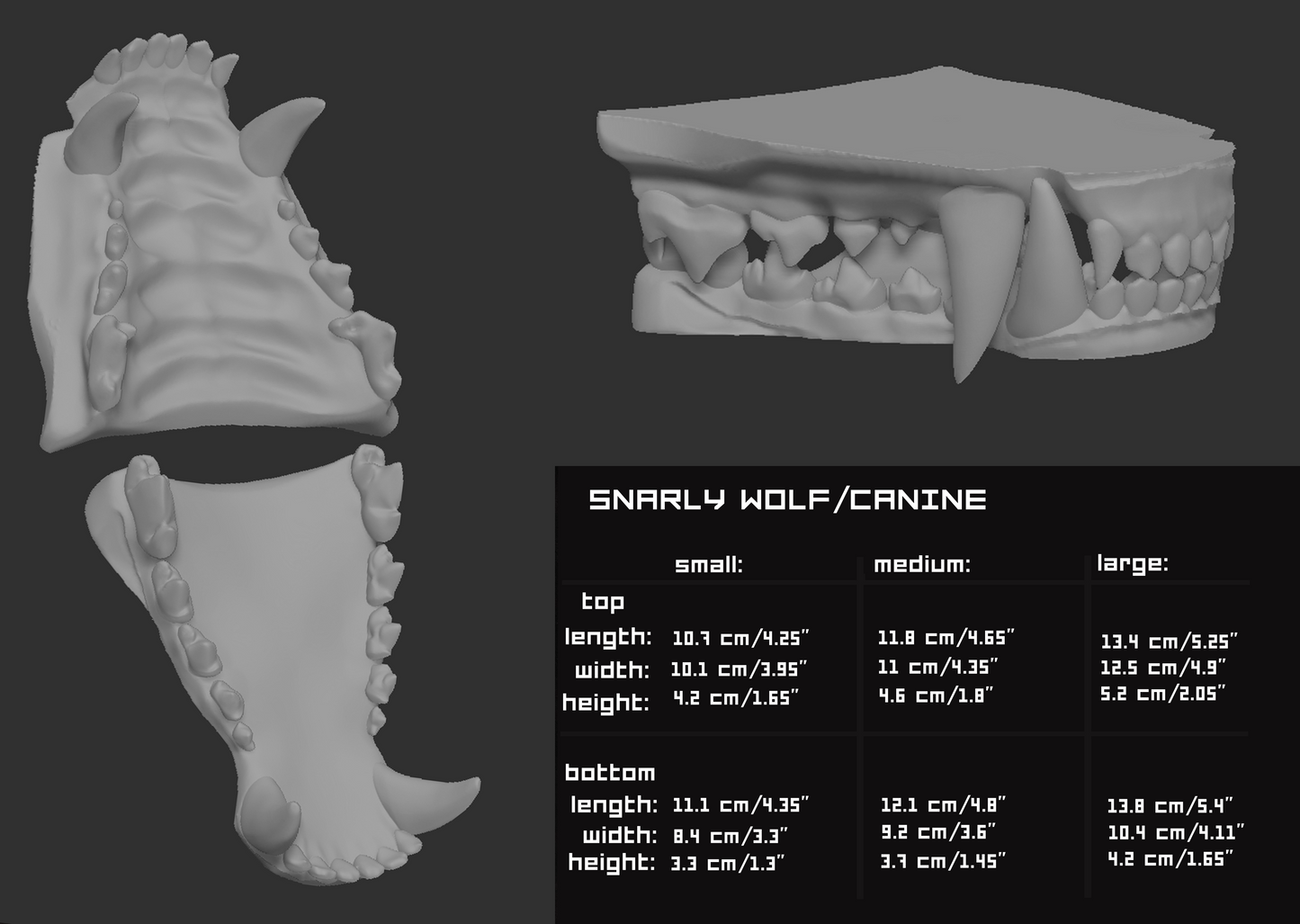 Snarly wolf/canine - Jawset