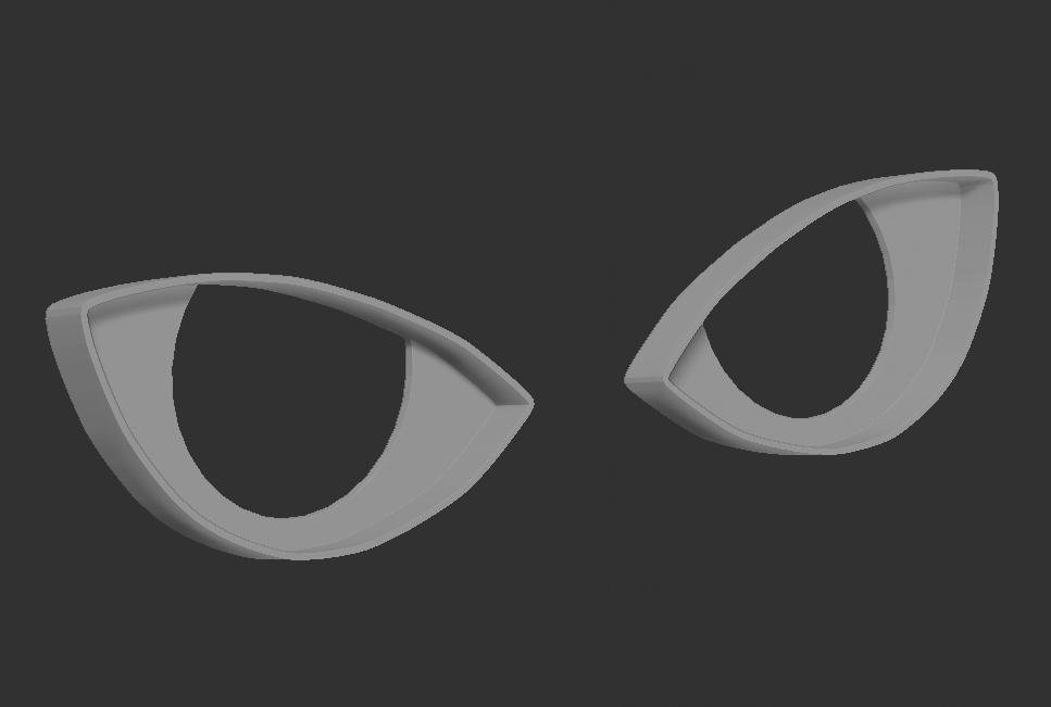 Eye blanks - variant 3
